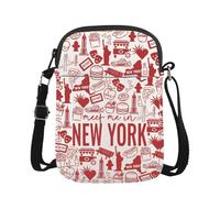 New York Borsa a tracolla Welcome to New York Regalo a tema New York Merch New York, Incontra New York Cr Eu, 5.91 Inches ×8.27 Inches