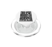 New York City 5 Boroughs Typography T Shirt NYC Graphic PopSockets PopGrip per MagSafe