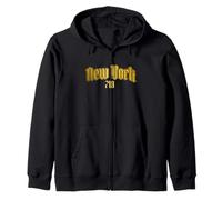 New York City 718 Codice Area Old School NYC Bronx Brooklyn Felpa con Cappuccio
