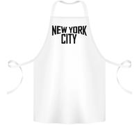 New York City Come Worn By John Lennon Cotone Grembiule 100% Biologico