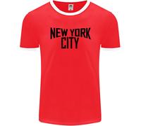 New York City Come Worn By John Lennon Uomo Ringer Fotl