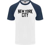 New York City Come Worn By John Lennon Uomo S/S Baseball T-Shirt