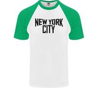 New York City Come Worn By John Lennon Uomo S/S Baseball T-Shirt
