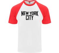 New York City Come Worn By John Lennon Uomo S/S Baseball T-Shirt