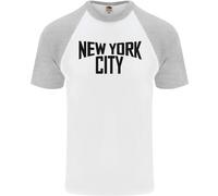 New York City Come Worn By John Lennon Uomo S/S Baseball T-Shirt