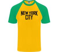 New York City Come Worn By John Lennon Uomo S/S Baseball T-Shirt
