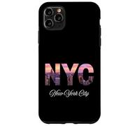New York City Donne Ragazze Rosa Night Lights of Manhattan Custodia per iPhone 11 Pro Max