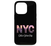 New York City Donne Ragazze Rosa Night Lights of Manhattan Custodia per iPhone 13 Pro