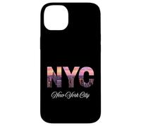New York City Donne Ragazze Rosa Night Lights of Manhattan Custodia per iPhone 14 Plus