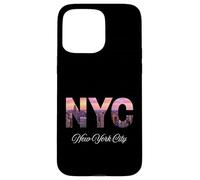 New York City Donne Ragazze Rosa Night Lights of Manhattan Custodia per iPhone 15 Pro Max