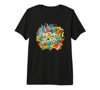 New York City Graffiti Novelty Graphic Tees & Cool Designs Maglietta Premium