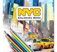 New York City Iconic Landmarks: Coloring Book Anti-stress for All Ages