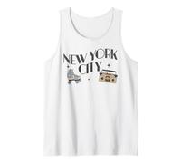 New York City Invecchiato Vintage NYC Anni '80 Design retrò Canotta