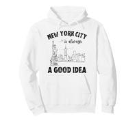 New York City Is Always A Good Idea America USA Souvenir USA Felpa con Cappuccio