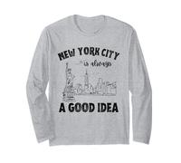 New York City Is Always A Good Idea America USA Souvenir USA Maglia a Manica