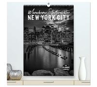 NEW YORK CITY Monochrome Stadtansichten (hochwertiger Premium Wandkalender 2026 DIN A2 hoch), Kunstdruck in Hochglanz: Großartige urbane Impressionen