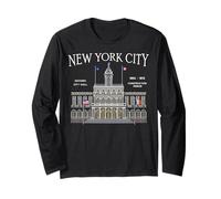 New York City, Municipio Storico, Disegno a Mano Maglia a Manica
