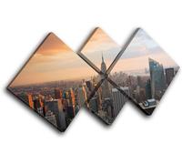 New York City NYC USA Skyline Empire State Building Urban Canvas Artwork Print