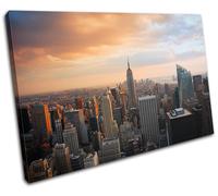 New York City NYC USA Skyline Empire State Building Urban Canvas Artwork Print