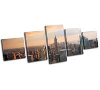 New York City NYC USA Skyline Empire State Building Urban Canvas Artwork Print