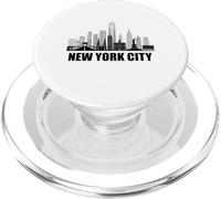 New York City Skyline battito cardiaco statua della libertà NY amante PopSockets PopGrip per MagSafe