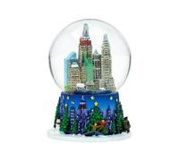 New York City Skyline Natale palla di neve e Rockefeller Center NYC palle di neve