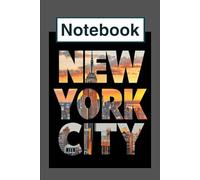 New York City Skyline Notebook: Lined Journal for Writing, School, Work, and Daily Notes - Grey Background