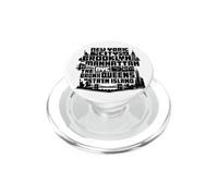 New York City Skyline NYC Boroughs Brooklyn Manhattan PopSockets PopGrip per MagSafe