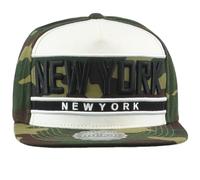 New York City State Ny Militare Camouflage Snapback Cappello Piatto a Becco