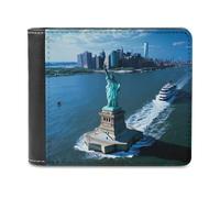 New York City State Portafoglio bifold in pelle PU portafoglio tascabile sottile borsa per donne uomini regali, Stile:, Taglia unica