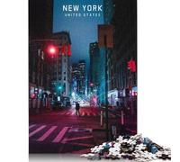 New York City, Stati Uniti, Puzzle Decompression Toys, Puzzle in cartone riciclato al 100% per adulti, regali di Natale, 1000 pezzi (75x50 cm)