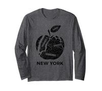 New York City The Big Apple Graphic T-Shirt, New York City Maglia a Manica