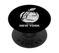 New York City The Big Apple Graphic T-shirt, New York City PopSockets PopGrip Adesivo