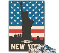 New York City USA POSTER Puzzle 2000 pezzi per adulti, giocattoli, giochi educativi, regali di Babbo Natale segreto antistress per bambini dai 14 anni in su, 2000 pezzi (70x100cm)
