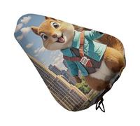 New York e Scoiattolo Bike Seat Cover con coulisse, impermeabile, cuscino per sella della bicicletta, protezione solare e antipolvere, copertura antipioggia per mountain bike