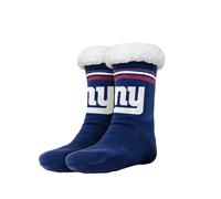 New York Giants Donna Righe Logo Alto Footy Pantofole - Misura 6-10 No Skid