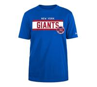 NEW YORK GIANTS New Era cap NFL Regular t-Shirt ad Alta densità Serigrafia Grafica Frontale Originale Colore della Squadra Unisex Blu