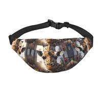 New York Giraffe Street - Marsupio a tracolla grande, alla moda, da viaggio, casual, per ragazzi, adatto per sport, corsa, ciclismo, viaggi, pesca