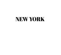New York Hardcover White Decorative Book for Decorating Shelves, Coffee Tables, Home Decor, Stylish World Fashion Cities Design: 1