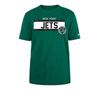 NEW YORK JETS New Era cap NFL Regular t-Shirt ad Alta densità Serigrafia Grafica Frontale Originale Colore della Squadra Unisex Verde