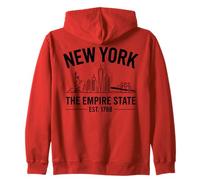 New York L'Empire State Est 1788 NYC New York Pride Home Felpa con Cappuccio