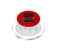 New York Londra Parigi Tokyo City Nomi Grafico PopSockets PopGrip per MagSafe