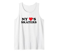 New York Loves Skaters Skateboard Design Canotta