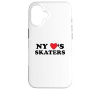 New York Loves Skaters Skateboard Design Custodia per iPhone 16
