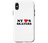 New York Loves Skaters Skateboard Design Custodia per iPhone X/XS