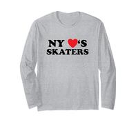 New York Loves Skaters Skateboard Design Maglia a Manica