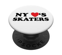 New York Loves Skaters Skateboard Design PopSockets PopGrip Adesivo