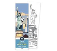 New York New York: 50 marque-pages à peindre ou à colorier