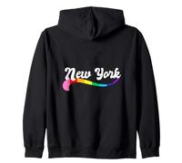 New York NY Manhattan Soho NYC lesbiche gay LGBTQ+indietro vers Felpa con Cappuccio