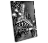 New York NYC Radio City SINGLE TELA parete arte foto stampa